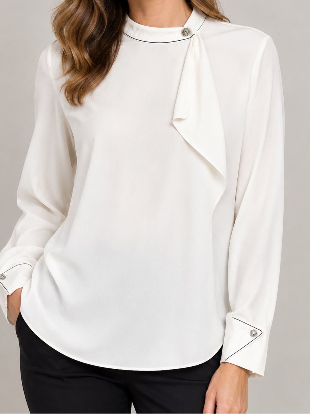 Zara Fold Over Blouse